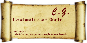 Czechmeiszter Gerle névjegykártya